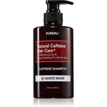 KUNDAL Caffeine Shampoo White Musk sampon natural impotriva caderii parului - imagine 2